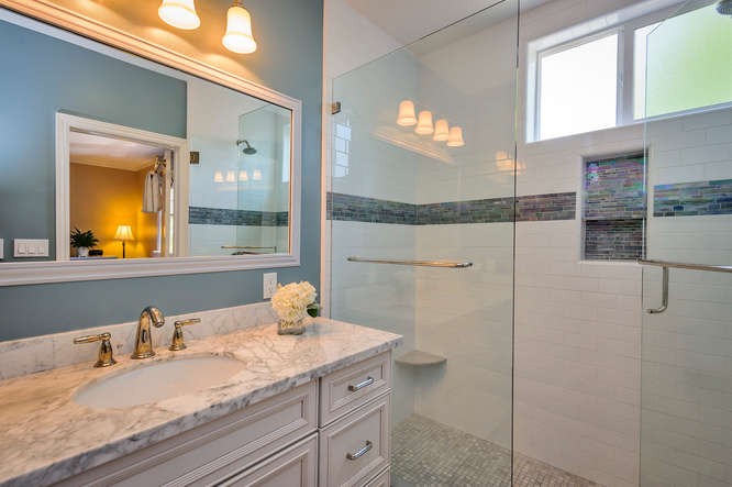 four beautifully remodeled baths