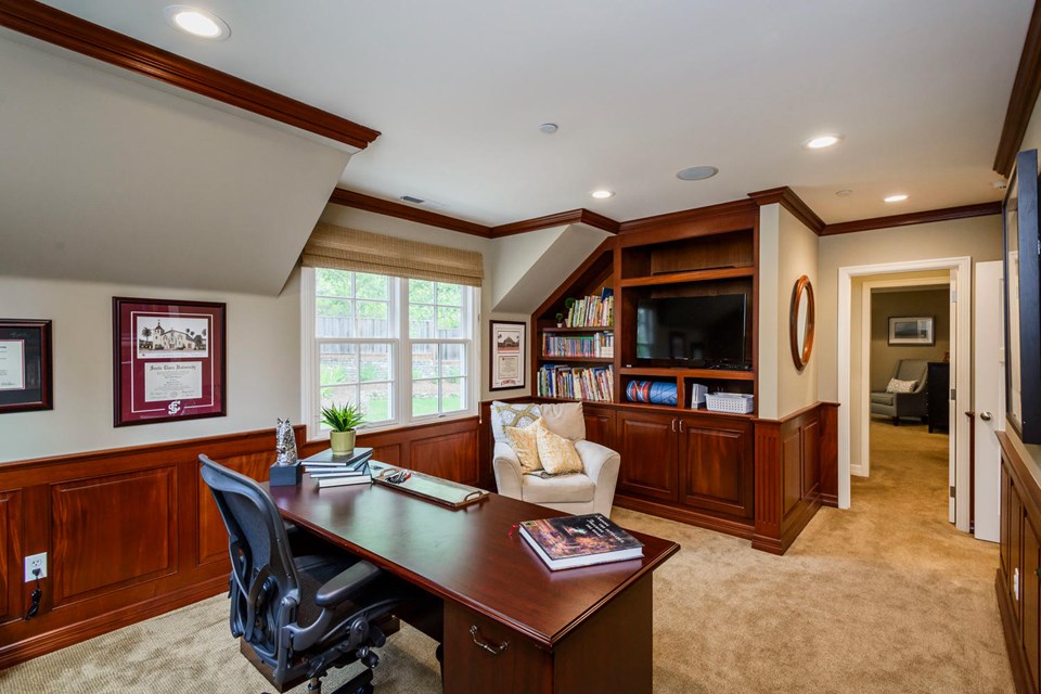 handsome and spacious paneled office